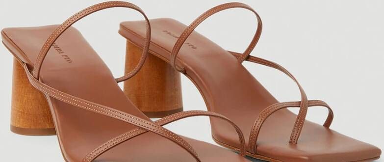 Rejina Pyo Harley sandalen met vierkante neus Bruin - Foto 2