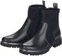 Remonte Zwarte Leren Enkellaarzen Black Dames - Thumbnail 2