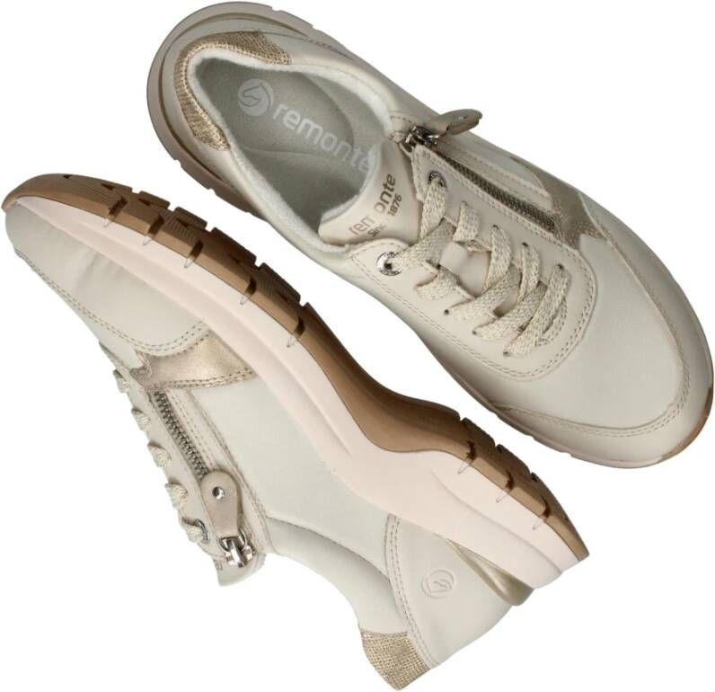 Remonte Beige Sneaker met Zachte Voering en Versterkte Ondersteuning Beige Heren