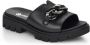 Remonte Slippers blokhak zomerschoen slippers met trendy decoratieve ketting - Thumbnail 7