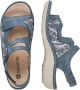 Remonte Dames Sandaal D7647-16 Jeansblauw Print - Thumbnail 6