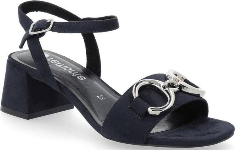 Remonte Blauwe Elegante Platte Sandalen Vrouwen Blue Dames