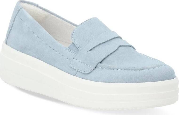 Remonte Blauwe Gesloten Loafers voor Vrouwen Blue Dames