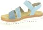 Remonte Blauwe Jeans Sandalen met Klittenbandsluiting - Thumbnail 2