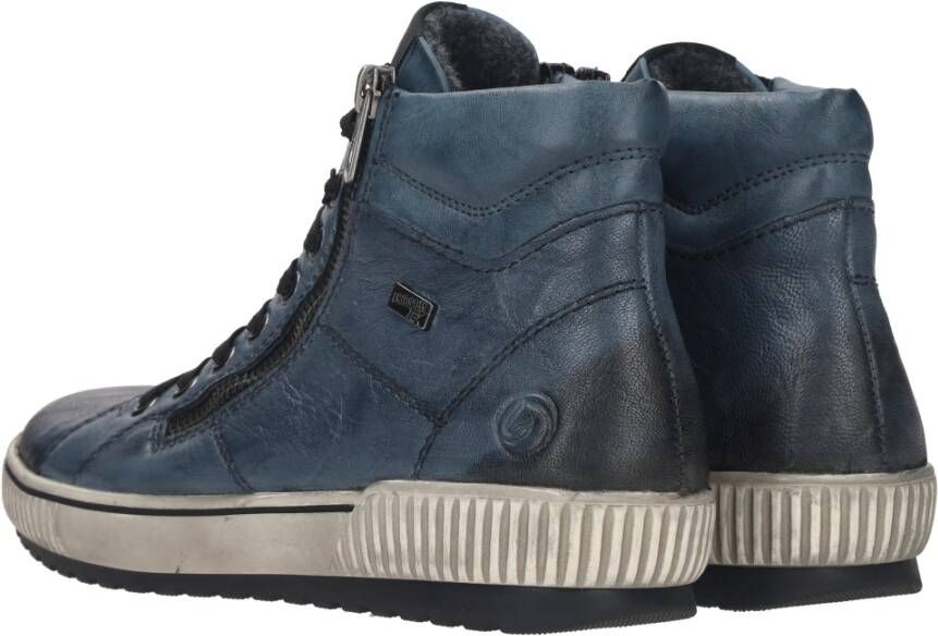Remonte Blauwe Jeans Veterschoenen Blue Dames