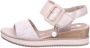 Remonte Sleehaksandaaltjes ELLE-Collection zomerschoen sandalen comfortschoen met klittenband onder de decoratieve gesp - Thumbnail 5