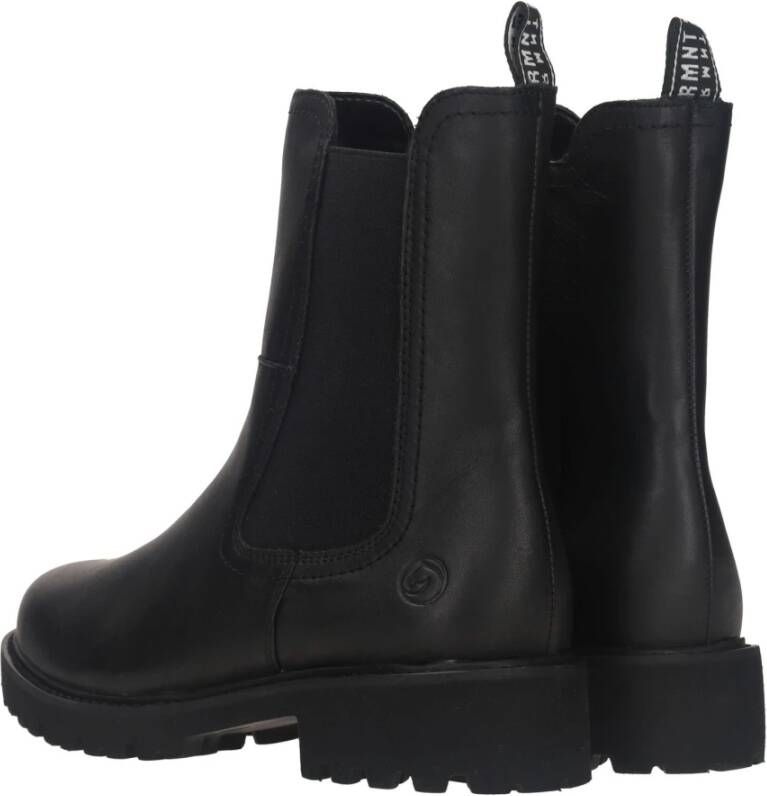 Remonte Comfortabele Leren Chelsea Boot Black Dames