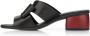Remonte Casual Middle Heel Slippers Zwart Dames - Thumbnail 4