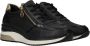 Remonte Lite 'n Soft Zwarte Sneakers met Gouden Details en Dierenprint Black - Thumbnail 5