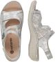 Remonte Dames Sandaal D7647 94 Lichtbeige Metallic - Thumbnail 15