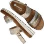 Remonte Sleehaksandaaltjes ELLE-Collection zomerschoen sandaal sleehak met vlechtbandage in metallic-look - Thumbnail 9