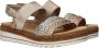 Remonte Sleehaksandaaltjes ELLE-Collection zomerschoen sandaal sleehak met vlechtbandage in metallic-look - Thumbnail 10