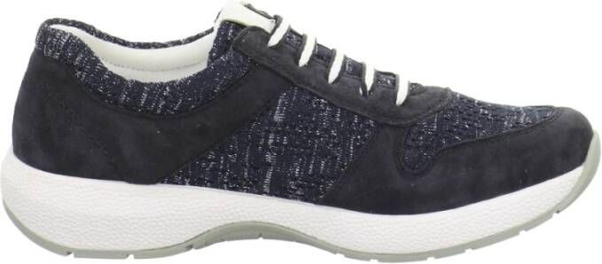 Remonte Navy Sneakers met Zilveren Accenten Blue Dames