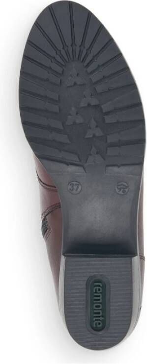 Remonte Rode Gesloten Booties Dames Enkellaarzen