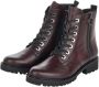Remonte Bordo Casual Leather Booties Rood Dames - Thumbnail 3
