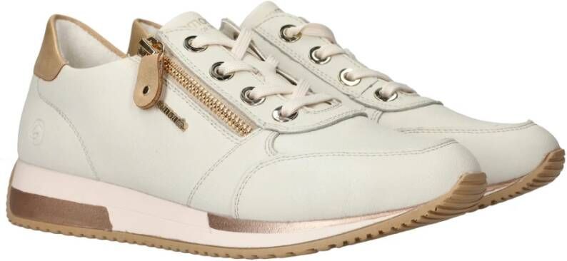 Remonte Sportieve Basic Sneaker met Extra Bloemen Veters Beige Heren