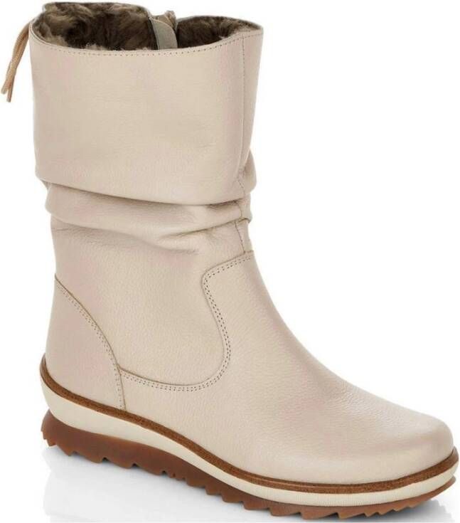 Remonte white casual closed booties Wit Dames