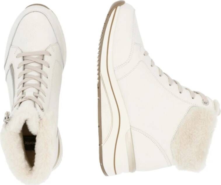Remonte Witte Casual Enkellaarsjes voor Dames