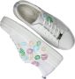 Remonte Leuke witte vegan sneaker met gekleurd mondjes patroon White Dames - Thumbnail 5