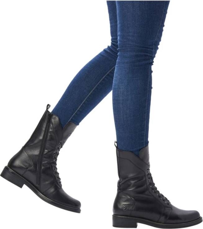 Remonte Zwarte Casual Enkellaarsjes voor Dames Black Dames