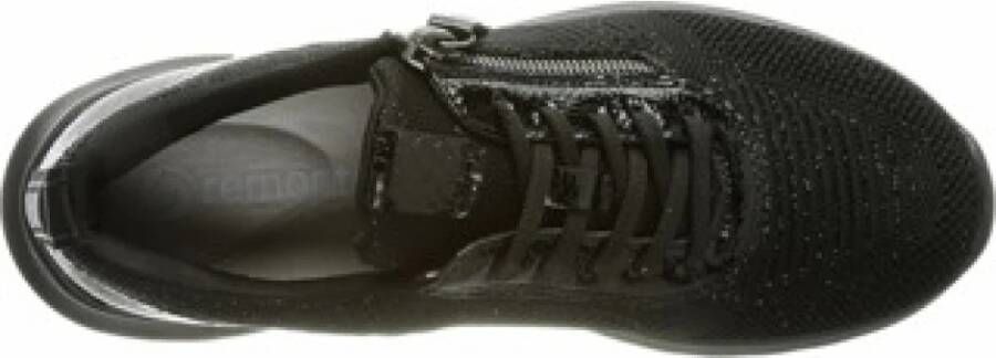 Remonte Zwarte Dames Sneaker Comfortabel en veelzijdig