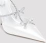 René Caovilla Witte Satijnen Strass Pumps Elegante Stijl White Dames - Thumbnail 7