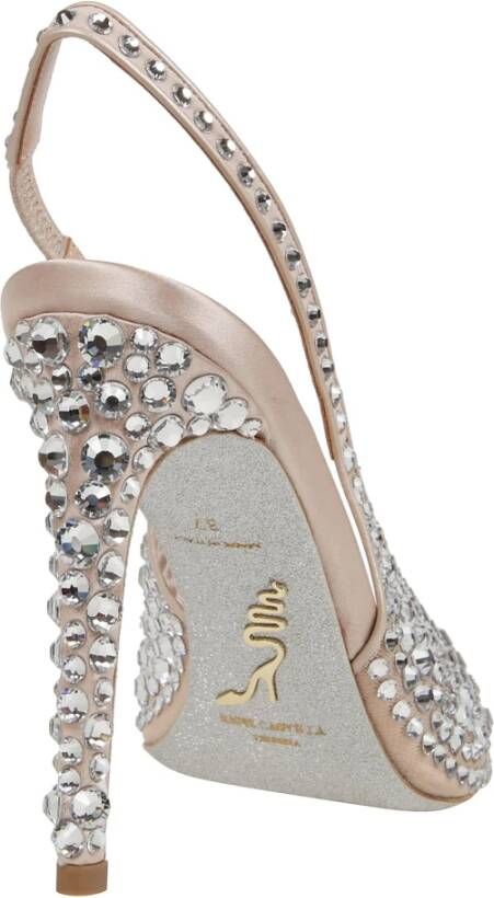 René Caovilla Gilda Slingback Kristal Stiletto Schoenen