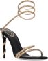 René Caovilla Zwarte Margot Kristal Sandalen Hoge Hak Black Dames - Thumbnail 2