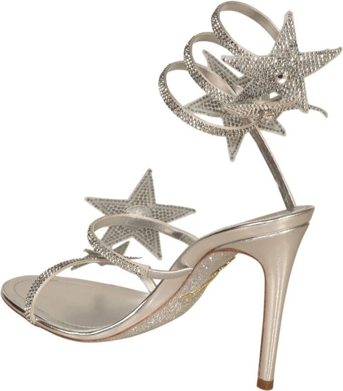 René Caovilla Grijze Sandalen met Elegante Stijl