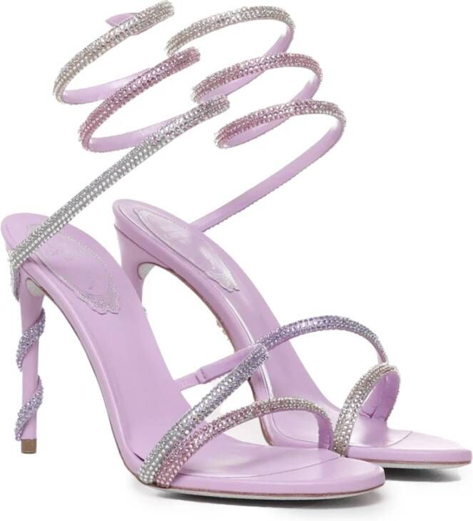 René Caovilla High Heel Sandals Purple Dames