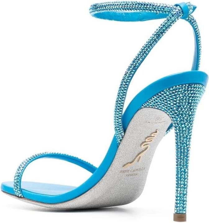 René Caovilla Hoge hiel sandalen Blauw Dames