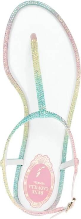René Caovilla Kristal Sandalen in Multikleur