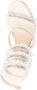 René Caovilla Kristalversierde hoge hak sandalen Beige Dames - Thumbnail 2