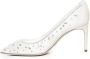 René Caovilla Kristalversierde witte sandalen White Dames - Thumbnail 4
