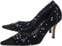 René Caovilla Pre-owned Canvas heels Black Dames - Thumbnail 3