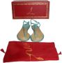 René Caovilla Pre-owned Fabric sandals Blue Dames - Thumbnail 4
