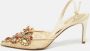 René Caovilla Pre-owned Lace heels Beige Dames - Thumbnail 2