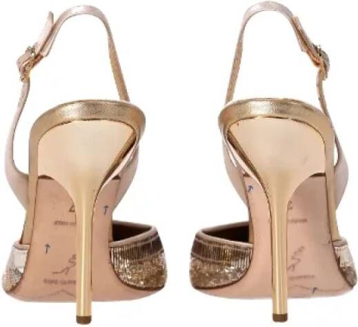 René Caovilla Pre-owned Leather heels Gray Dames