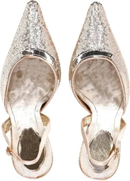 René Caovilla Pre-owned Leather heels Gray Dames