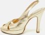 René Caovilla Pre-owned Leather sandals Yellow Dames - Thumbnail 2
