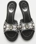 René Caovilla Pre-owned Satin sandals Black Dames - Thumbnail 3