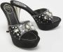 René Caovilla Pre-owned Satin sandals Black Dames - Thumbnail 4