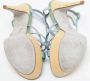 René Caovilla Pre-owned Satin sandals Blue Dames - Thumbnail 6