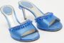 René Caovilla Pre-owned Satin sandals Blue Dames - Thumbnail 3