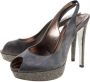 René Caovilla Pre-owned Satin sandals Gray Dames - Thumbnail 3