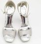 René Caovilla Pre-owned Satin sandals Gray Dames - Thumbnail 3