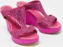 René Caovilla Pre-owned Satin sandals Pink Dames - Thumbnail 3