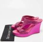 René Caovilla Pre-owned Satin sandals Pink Dames - Thumbnail 8