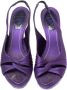 René Caovilla Pre-owned Satin sandals Purple Dames - Thumbnail 2