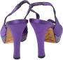 René Caovilla Pre-owned Satin sandals Purple Dames - Thumbnail 4